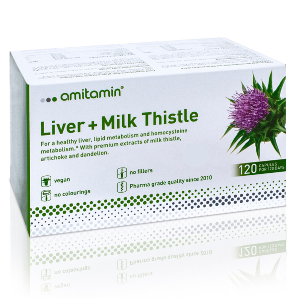 AMITAMIN LIVER MILK THISTLE 120 kapsula